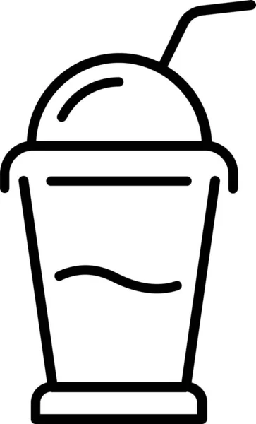 Ícone Bebida Cappuccino Café — Vetor de Stock