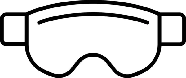 Lunettes Lunettes Icône Protection — Image vectorielle