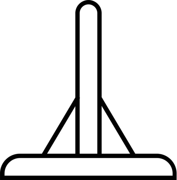 Stång Gymnastisk Horisontell Ikon — Stock vektor