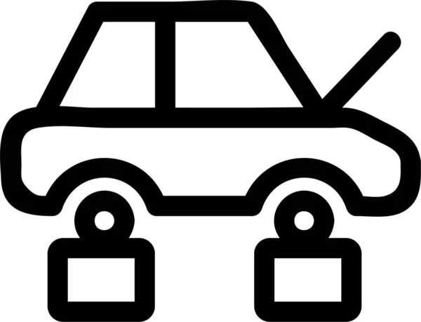 Auto Coche Icono Del Ordenador — Vector de stock