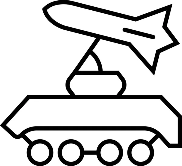 Iskander Missile Fusée Icône — Image vectorielle