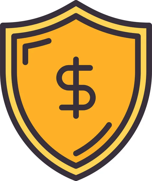 Money Security Protection Icon — Stock Vector