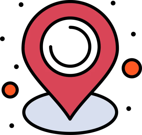 Communicatie Locatie Kaart Pictogram — Stockvector