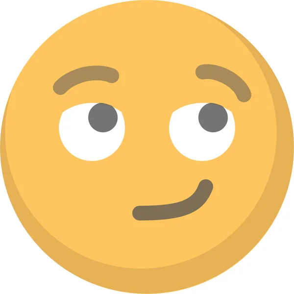 Emoji Emoticon Gesichtssymbol Flachen Stil — Stockvektor