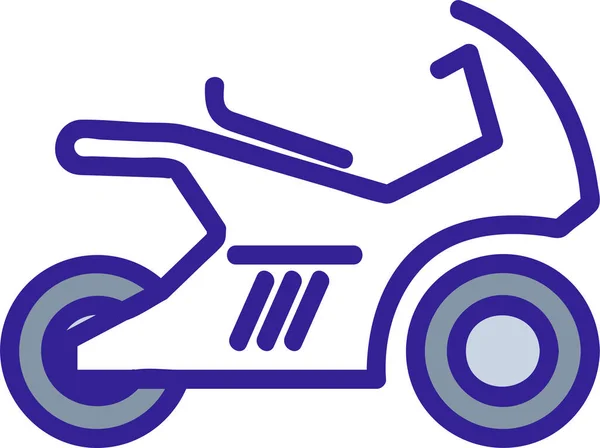 Bike Contour Motorbike Icon Vehiclesmodestransportation Category — Stock Vector