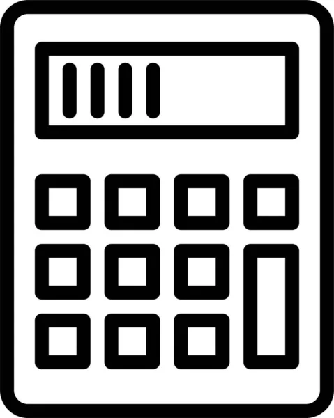 Rechner Symbol Für Geschäftsberechnung — Stockvektor