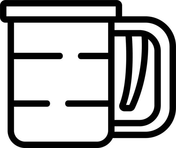 Colador Cocina Taza Icono — Archivo Imágenes Vectoriales