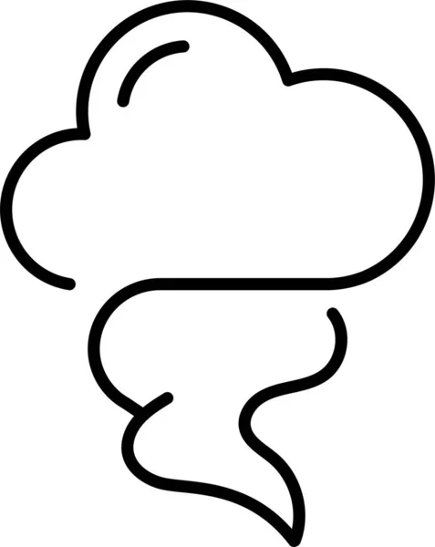 Ouragan Tempête Tornade Icône — Image vectorielle