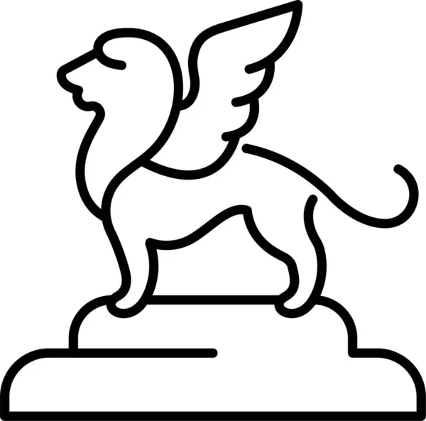 Récompense Lion Icône — Image vectorielle