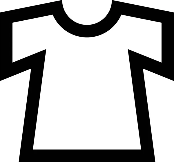 Ikon Kemeja Pakaian Dalam Gaya Garis Besar - Stok Vektor