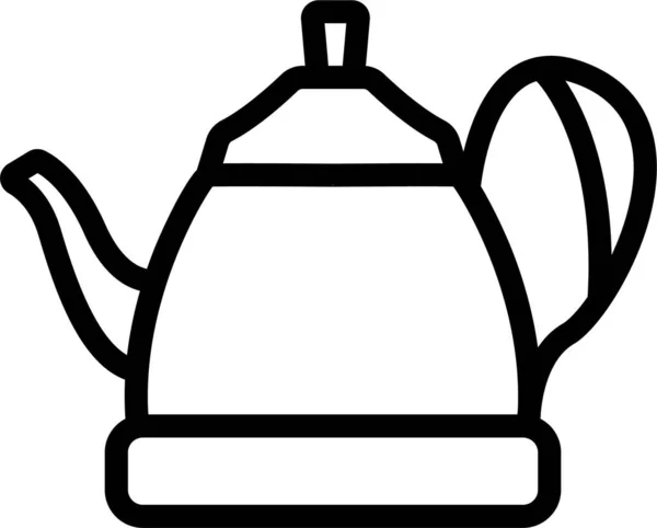 Boiling Ceramic Coffee Icon — Stock Vector