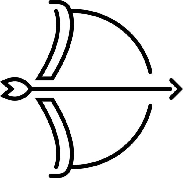 Arco Flecha Arco Ícone —  Vetores de Stock