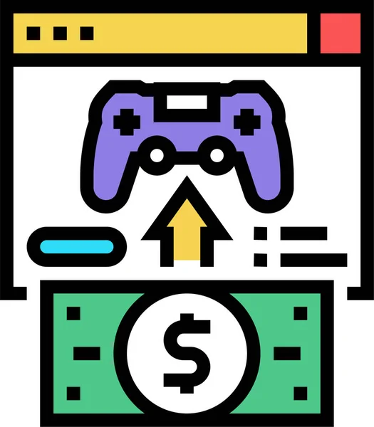 Buying Video Game Icon — Stock Vector