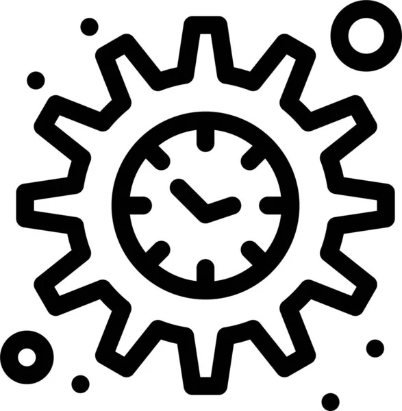 Management Settings Time Icon Businessmanagement Category — Stock Vector