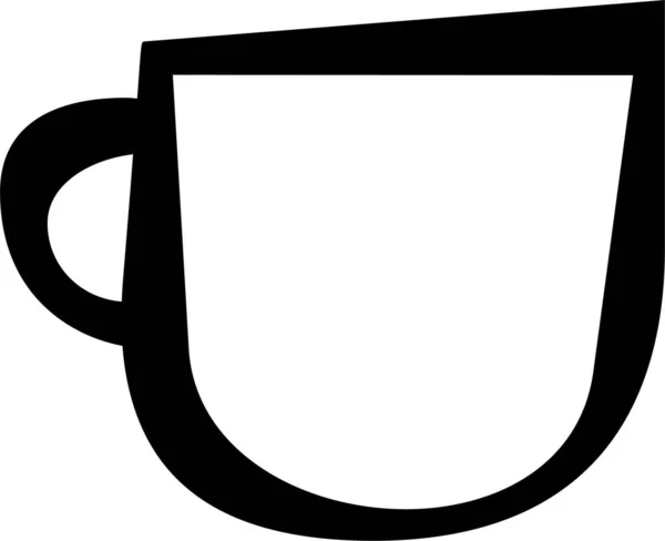 Filiżanka Pić Ikonę Kawy Ręcznie Rysowane Stylu — Wektor stockowy