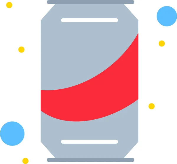 Cerveja Lata Cola Ícone Categoria Independencedayus — Vetor de Stock