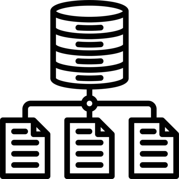 Datenbank Hosting Symbol — Stockvektor