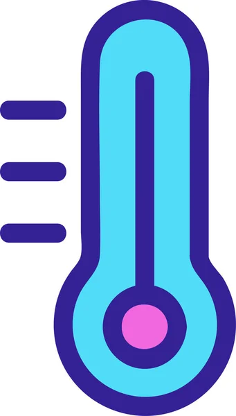 Εικονίδιο Θέρμανσης Περιγράμματος Coolung — Διανυσματικό Αρχείο