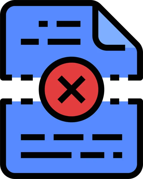 Icono Fallo Error Roto Estilo Filledoutline — Vector de stock