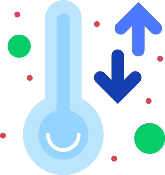 Icona Termometro Temperatura Intelligente Familyhome Categoria — Vettoriale Stock