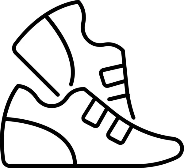 Chaussures Keds Courir Icône — Image vectorielle