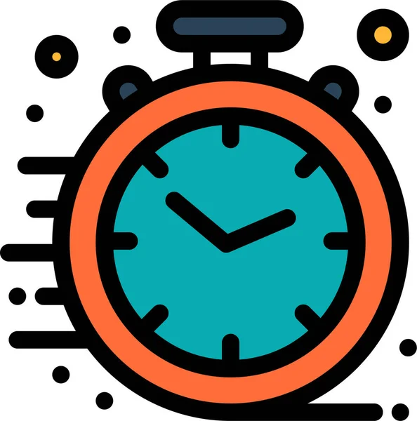 Reloj Negocios Icono Rápido Categoría Oficina — Vector de stock