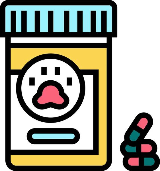 Sedative Medications Pets Icon — Stock Vector