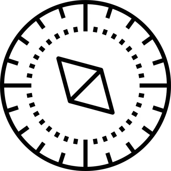 Kompass Richtung Routensymbol — Stockvektor