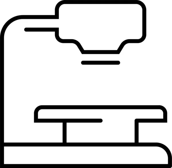Fluorografia Medicina Radiografia Icona — Vettoriale Stock