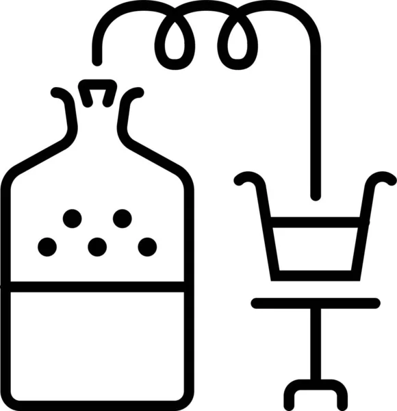 Alcohol Formula Lab Icon — Stock Vector