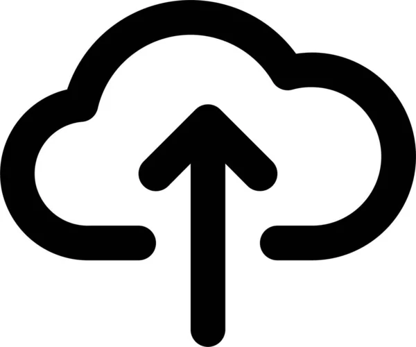 Cloud Daten Interface Symbol Umrissstil — Stockvektor