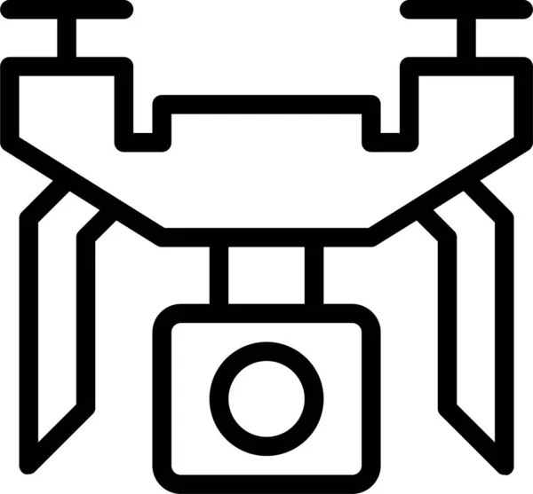 Ikona Drona Aparatu Fotograficznego Kategorii — Wektor stockowy