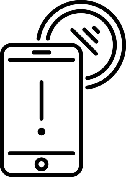 Huis Nfc Telefoon Pictogram — Stockvector