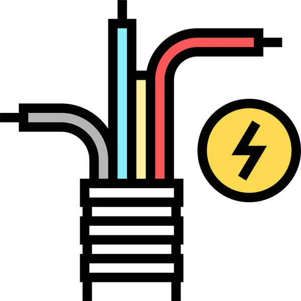 Automation Cable Electricity Icon — Stock Vector