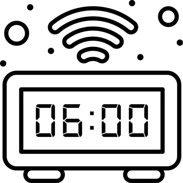 Smart Technology Time Icon Der Kategorie Familyhome — Stockvektor