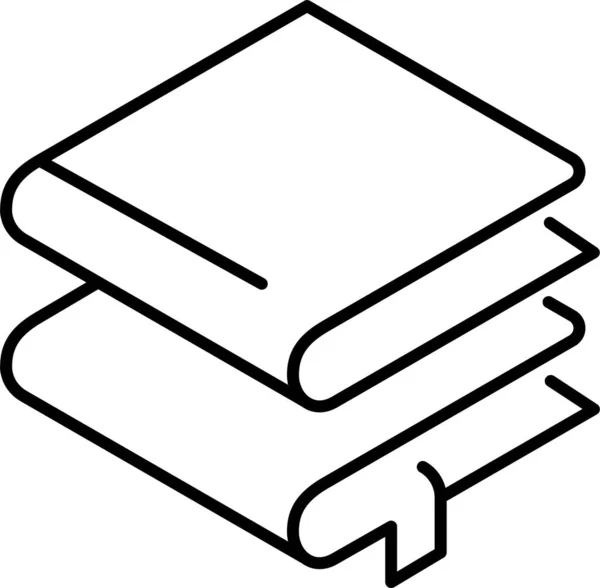Libro Educación Aprendizaje Icono — Vector de stock