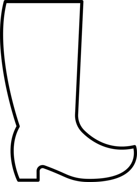 Сапоги Обувь Икона — стоковый вектор