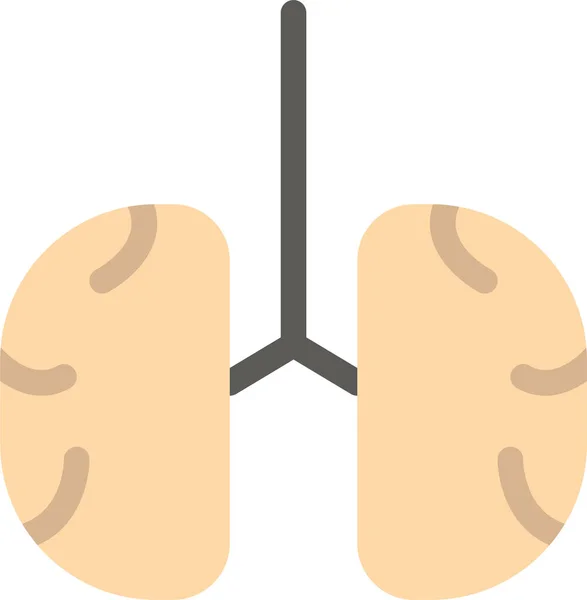 Anatomía Biología Respirar Icono — Archivo Imágenes Vectoriales