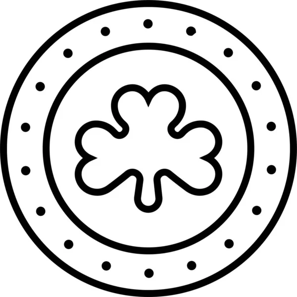 Kleeblatt Glückssymbol — Stockvektor
