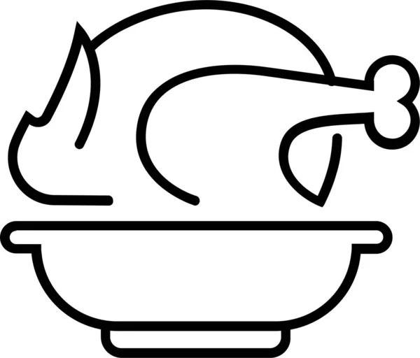 鸡食图标 — 图库矢量图片