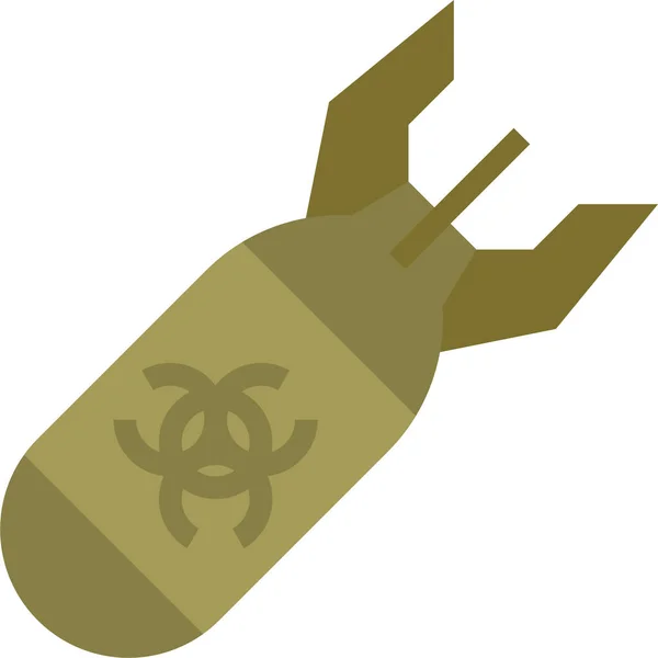 Chemische Luftbombe Der Kategorie Militarywar — Stockvektor