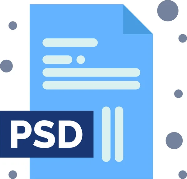 Document Extension Psd Icon Artdesign Category — Stock Vector