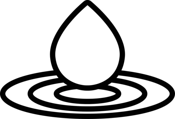 Drop Liquid Rain Icon — Stock Vector