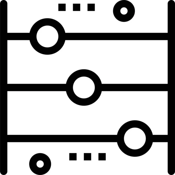 Abacus Taschenrechner Symbol — Stockvektor