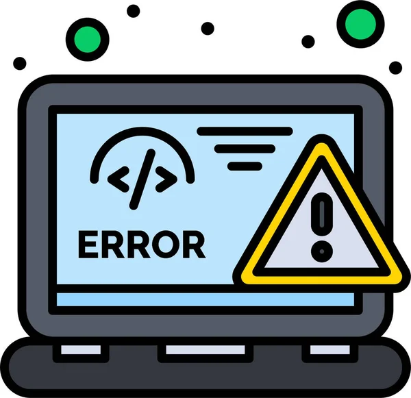 Diseño Codificación Icono Error — Archivo Imágenes Vectoriales