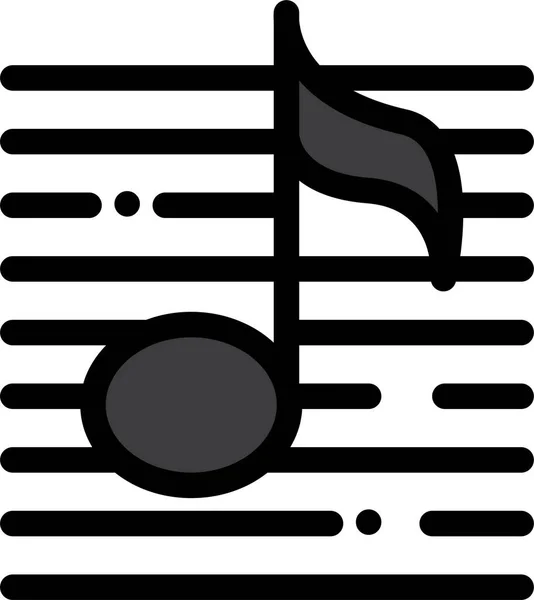 Audio Media Music Icon — Stock Vector