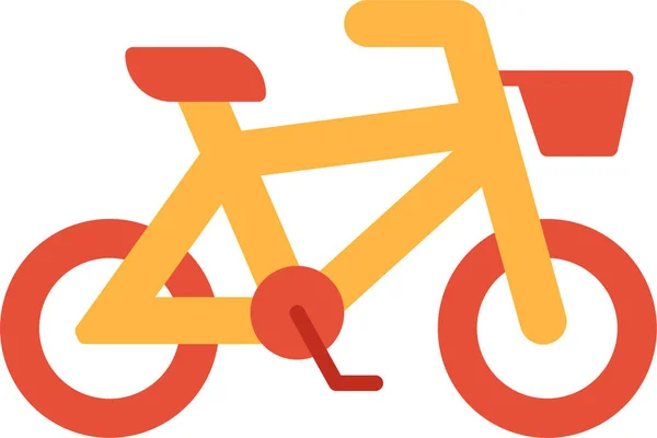 Bicicleta Esporte Ícone Bicicleta Estilo Plano — Vetor de Stock
