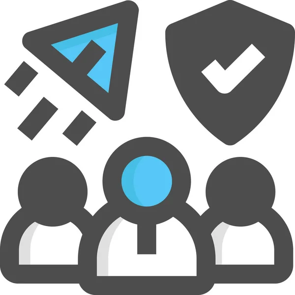 Agile Scrum Pillar Scrum Team Icon — Vector de stock