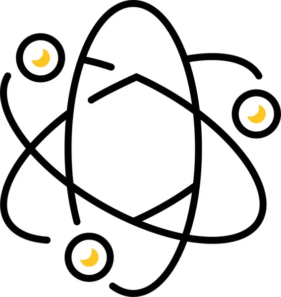 Atoomnucleus Icoon — Stockvector