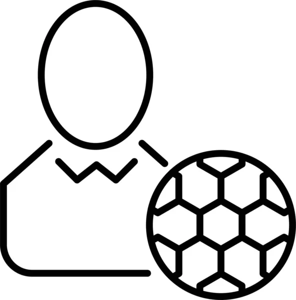 Fußball Ikone — Stockvektor